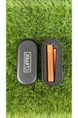 Kişiye Özel  Rose Gold Parlak Taşlı Metal Clipper  Çakmak