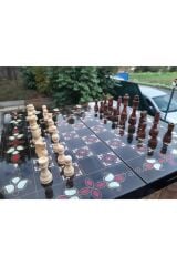 Kişiye Özel Ahşap Lüks Satranç Takımı, Figürlü Satranç Takımı, Metal Satranç, Kutulu Satranç Takımı