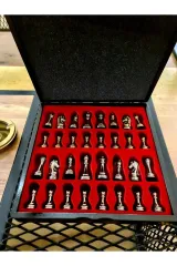 Kişiye Özel Ahşap Lüks Satranç Takımı, Figürlü Satranç Takımı, Metal Satranç, Kutulu Satranç Takımı
