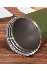 Kişiye Özel Isim Baskılı 500 ml Siyah Termos Mug Kupa, Çay Kahve Termos, Paslanmaz Çelik Araç Içi