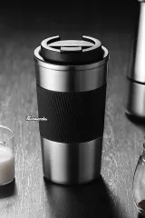 Kişiye Özel 500 ml Metal Termos Mug Kupa, Çay Kahve Kamp Termos, Paslanmaz Çelik Araç Içi Termos