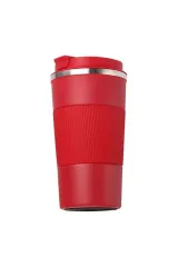 Kişiye Özel Isim Baskılı 500 ml Katmanlı Paslanmaz Çelik Termos Bardak Mug Araç Kahve Çay Termos kırmızı termos