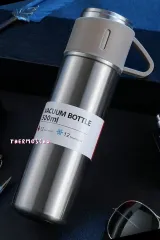 500 Ml Paslanmaz Çelik Bardaklı Termos, Çay Kahve Termos, Piknik Kamp Seyahat Termos, Ofis Termos