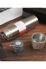 500 Ml Paslanmaz Çelik Bardaklı Termos, Çay Kahve Termos, Piknik Kamp Seyahat Termos, Ofis Termos