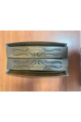 Kişiye Özel Lüx Ahşap Oval Oymalı Okey Takımı Taşlar Dahildi
