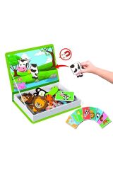 Manyetik Hayvan Tamamlama Oyunu Çocuklar Için Zaka Geliştirici Set