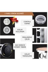 Anneler Günü Için 3 Katlı 12'li 360 Derece Dönebilen Cam Tuz Ve Baharatlık Seti