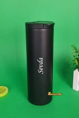Kişiye Özel Isimli 500 Ml Paslanmaz Çelik Bardaklı Termos, Çay Kahve Termos, Seyahat Araç Termos