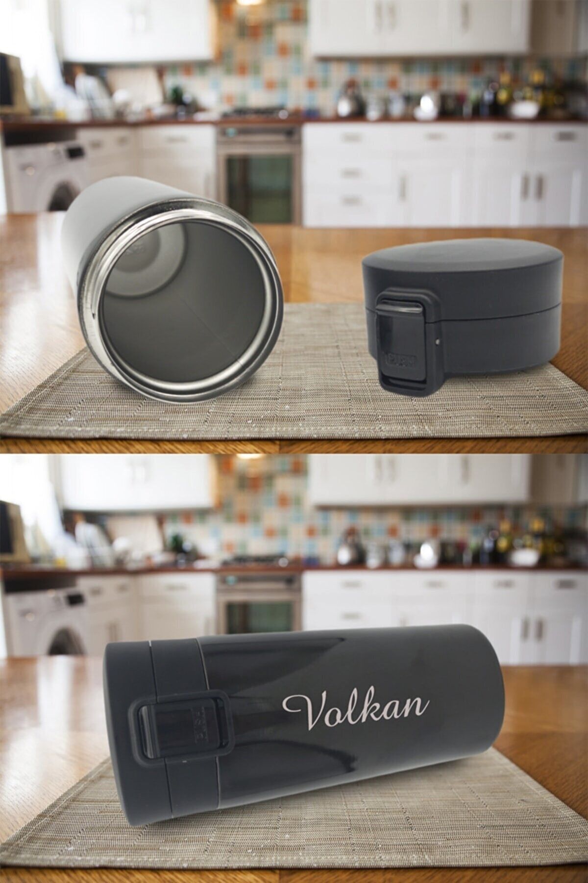 Thermoschu Filtreli 304 Paslanmaz Çelik Çift Katmanlı 380 ml Termos Bardak