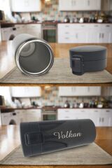 Thermoschu Filtreli 304 Paslanmaz Çelik Çift Katmanlı 380 ml Termos Bardak