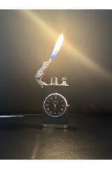 Sevgililer Günü Için Hediyelik Kişiye Özel Isimli Ejderha Çakmak, Saatli Ejderha Çakmak