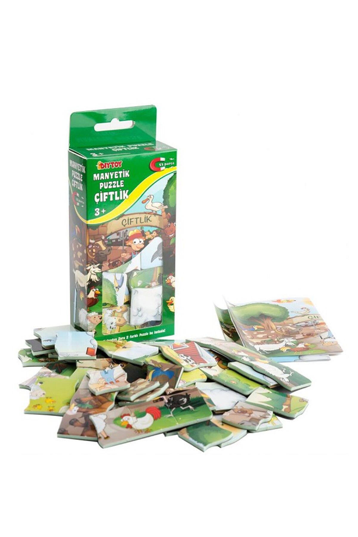 MANYETİK ÇİFTLİK PUZZLE, DIYTOY PUZZLE MANYETİK OYUN, ZEKA OYUNU