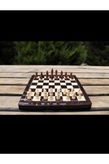 Ahşap Satranç Tavla Büyük Boy, Ahşap Satranç, Ahşap Tavla, Cilalı Vernikli Tavla