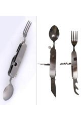 kişiye özel Ortadan Ayrılabilir Çok Amaçlı  Çatal Kaşık Bıçak Kiti Çakı Seti