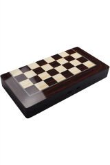 Ahşap Pullu Tavla , Ceviz Ahşap Tavla 50*50 Cm Büyük Boy Tavla, Cilalı Tavla