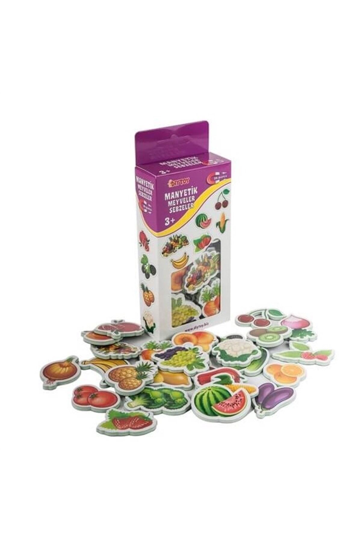 Manyetik Meyve Ve Sebzeler, Öğretici Oyun, Meyve Oyun Seti. Zeka Geliştirme Oyunu