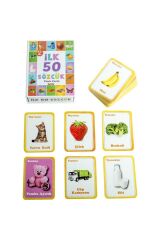 Ilk 50 Sözcük, Konuşmaya Yardımcı Set, Kelime Öğrenme Seti, Eğitici Set, Zeka Geliştirme Oyunu