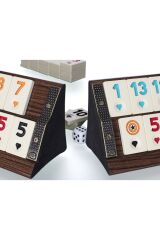 Orijinal Elit Ahşap Okey Deri Kaplama Timsah Derisi Modeli Lüx Okey Takımı Premium