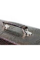 Orijinal Elit Ahşap Okey Deri Kaplama Timsah Derisi Modeli Lüx Okey Takımı Premium