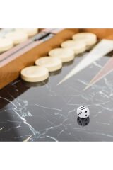 Anneler Günü Için Kişiye Özel Mermer Motifli Tavla, Ahşap Tavla, Cilalı Lüx Kaliteli Tavla