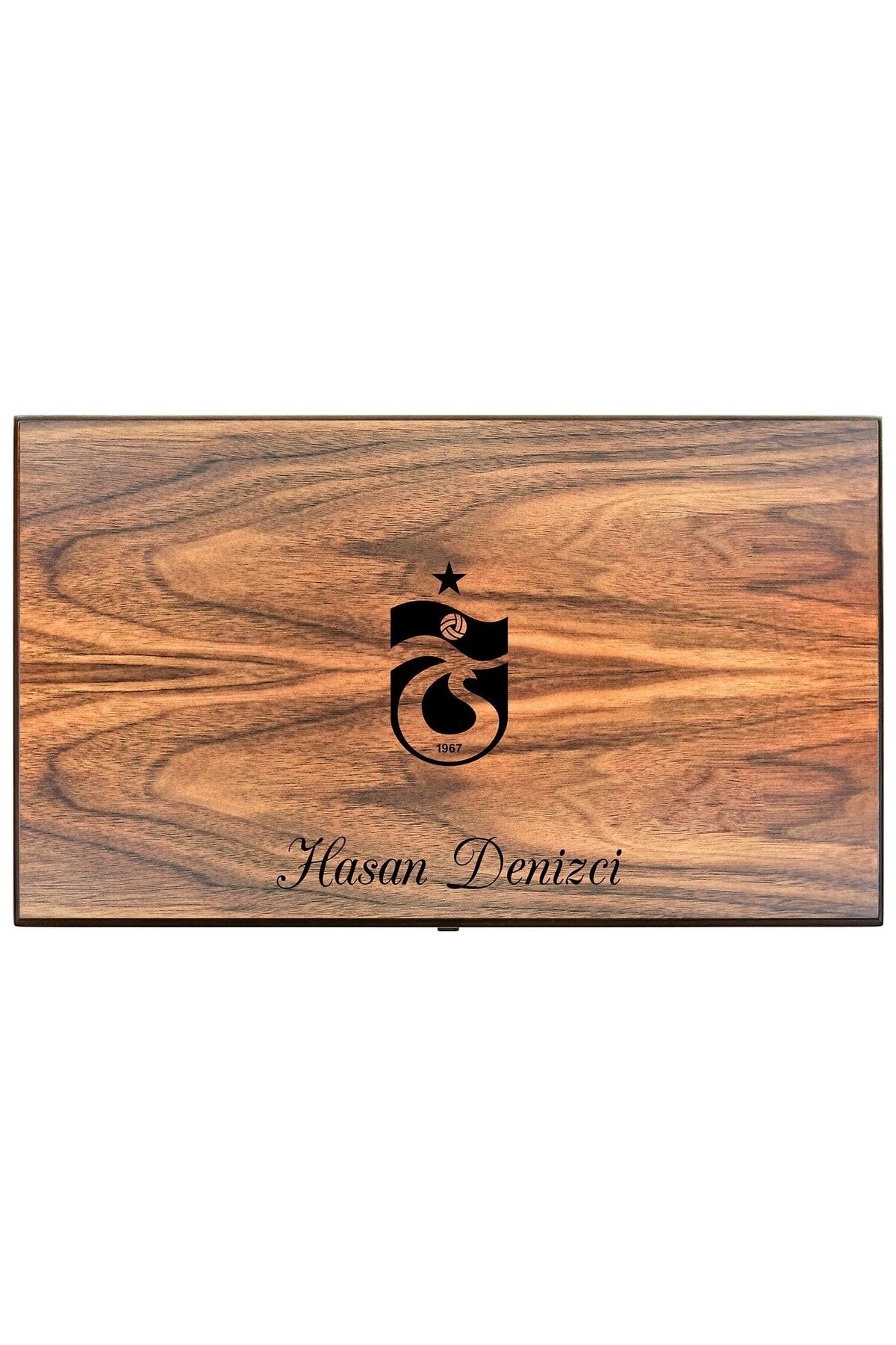 Şampiyon Trabzonspor Özel Isimli Tavla, Ahşap Tavla, Kalın Kasalı Masif Tavla