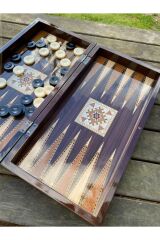 Ahşap Satranç Ve Tavla Takımı, Lüks Tavla Tahtası, Ahşap Satranç Taşlı Tavla Takımı