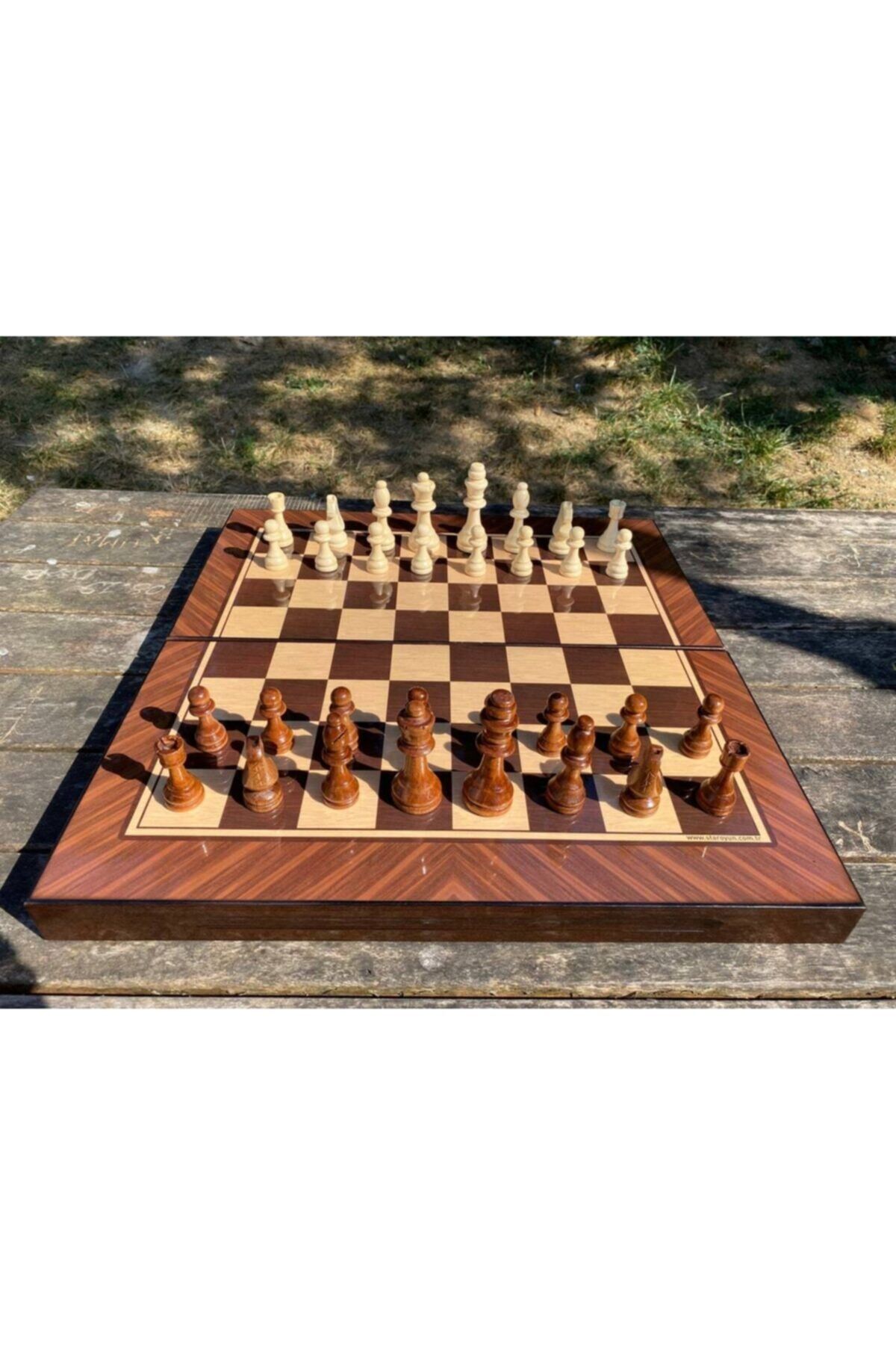 Ahşap Tavla, Star Ceviz Tavla, Ahşap Satranç Tavla Seti, Lüx Satranç Seti, Lüx Tavla, Ahşap Satranç