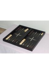 Orjinal El Yapımı Sedef Gömmeli Tavla, Tavla Satranç Seti. Ceviz Satranç Takımı