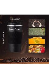 Anneler Günü Için Hediyelik Kişiye Özel Isim Baskılı 500 ml Siyah Termos, Çay Kahve Termos,