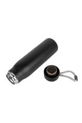 Kişiye Özel 600 ml Siyah Termos, 8-10 Saat Sıcak, 20-25 Saat Soğuk, Kamp Termos, Seyahat Termos