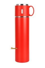 Kişiye Özel 580 ml Renk Seçenekli Bardaklı Termos, Çay Kahve Termos, Piknik Kamp Seyahat Termos